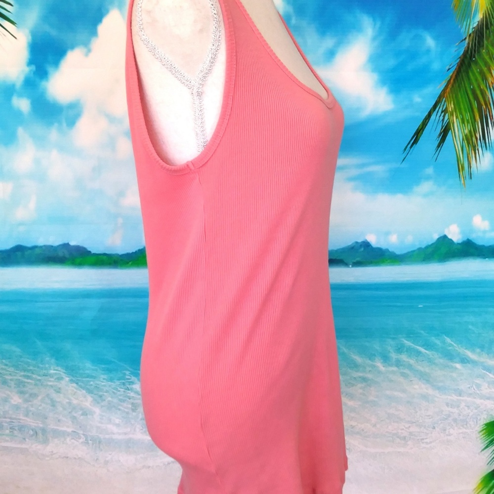 Bath & Body Works Pink Ribbed Tank L/XL - Picture 6 of 7